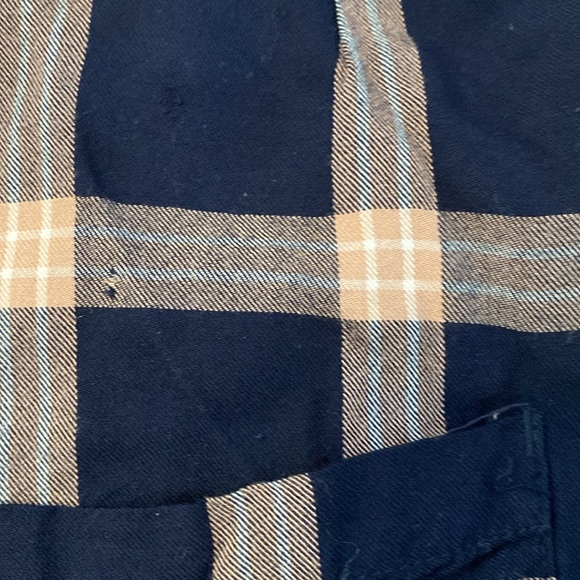 💛S💛 Plaid Mini Dress Sleeveless Apron Patch Pockets Summer Spring - Picture 5 of 9